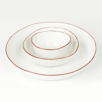 Lambert Piana Schüssel rot D 33 cm, H 6 cm