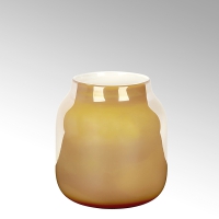 Lambert Ferrata Vase, safran/metallic, klein
