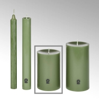 Lambert Kerze, zylindrisch, H 12 cm, D 8 cm, linde