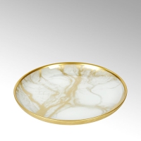 Lambert Achat Teller, gold, D21 cm
