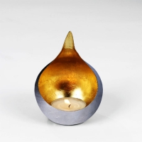 Lambert Caldera H 15 cm, gebürstet / gold