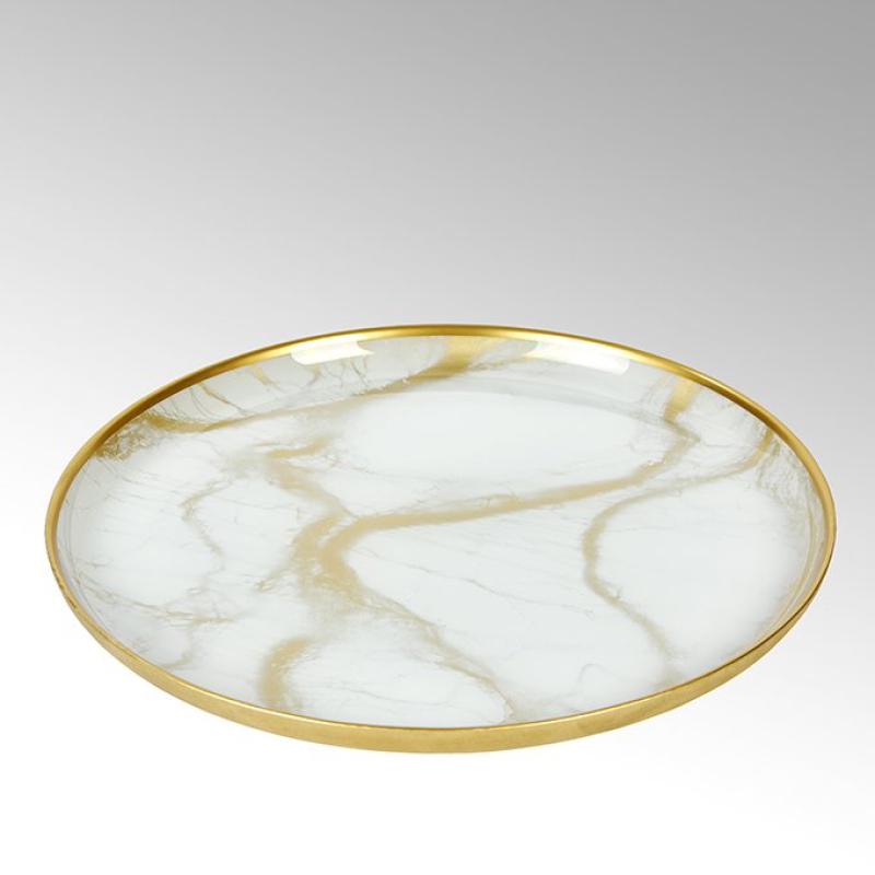 Lambert Achat Teller, gold, D28 cm