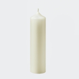 Lambert Kerze, zylindrisch, gezogen, H 24 cm, D 6 cm, elfenbein