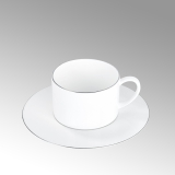 Lambert Serene, Tee-/Kaffeeuntertasse, platin